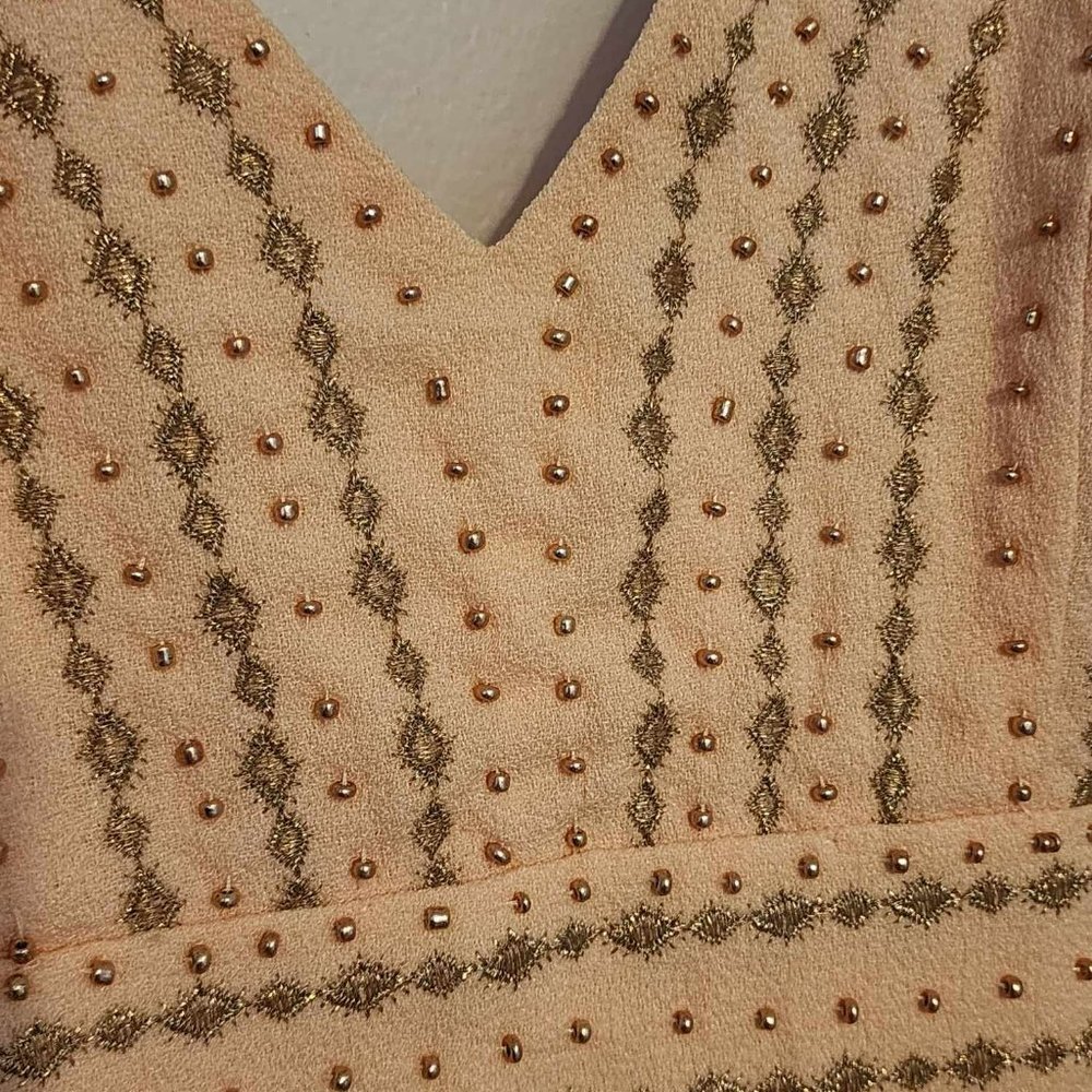 NWT Lulus Peach Spaghetti Strap Long Gown - Picture 8 of 9